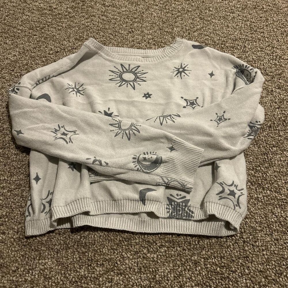 Sincerely-jules-for-bandier Women's Blue and White Jumper